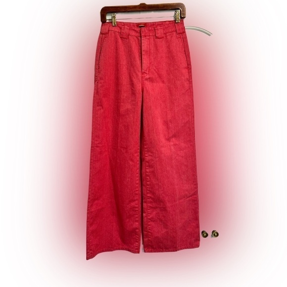Dickies Wide Leg Pinkish Red Jeans - Picture 1 of 12